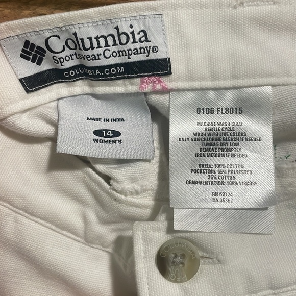 Columbia Pants Capri Palm Tree Flamingo - Picture 7 of 11